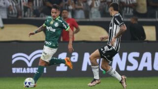 Palmeiras e Atlético-MG fizeram um jogo muito intenso e empataram por 1 a 1