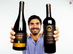 Pedro Silva Reis em um dos vinhedos da empresa