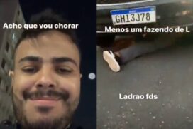 Christopher Rodrigues, 27, afirma ter direcionado seu carro, um Ford Ka, sobre Matheus Campos da Silva, 21