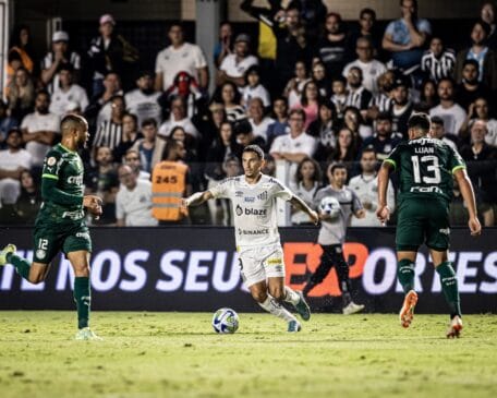 Santos e Palmeiras empataram na Vila Belmiro