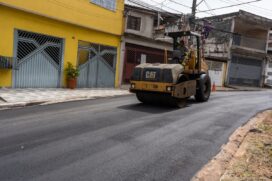Mais de 30 vias de Taboão da Serra foram recapeadas em parceria entre o Governo Aprígio e a Sabesp