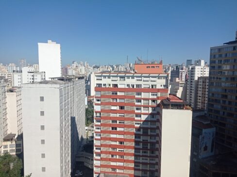 Vista aérea da região central de São Paulo