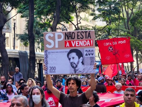 MTST protestou contra o texto da revisão do Plano Diretor Estratégico de São Paulo