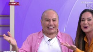 Stenio Garcia mostrou sua nova aparência no programa Fofocalizando