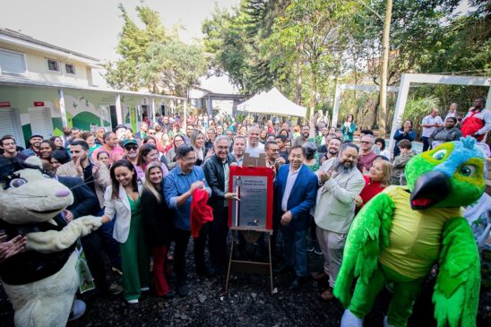 Prefeito Aprígio e autoridades municipais entregam Escola Livre de Educação Ambiental para moradores de Taboão da Serra