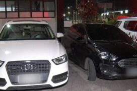 Audi Q3 da família e o Ford Ka do motorista de aplicativo