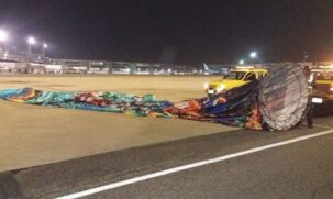 Em maio, a queda de dois balões provocou o fechamento temporário do Aeroporto de Viracopos, em Campinas