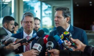 Tarcísio de Freitas reuniu-se com ministro Fernando Haddad nesta quarta-feira