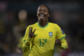 Ary Borges abriu o placar para a seleção brasileira na partida contra o Paraguai