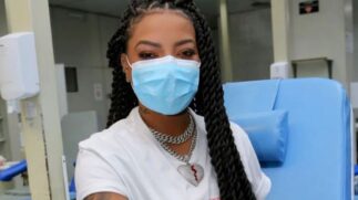 Ludmilla faz campanha de doação de sangue