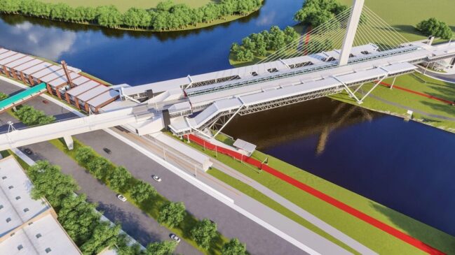 Projeção da Estação Santo Amaro após as obras de ampliação