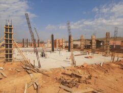 As obras da nova escola em tempo integral do bairro Altos do Jequitibá, em Porto Feliz, seguem em ritmo acelerado
