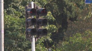 Semáforo na cidade de SP