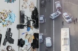 Itens encontrados junto com o suspeito