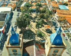 Praça da Matriz, em Porto Feliz
