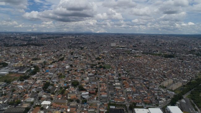 Vista aérea da cidade de Taboão da Serra