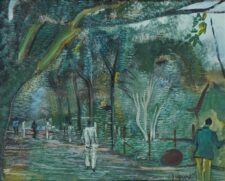 O quadro "Parque Municipal", pintado em 1942 por Alberto da Veiga Guignard, é um dos destaques do leilão