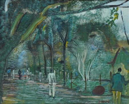O quadro "Parque Municipal", pintado em 1942 por Alberto da Veiga Guignard, é um dos destaques do leilão