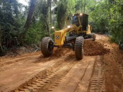 Obras na Estrada Parque