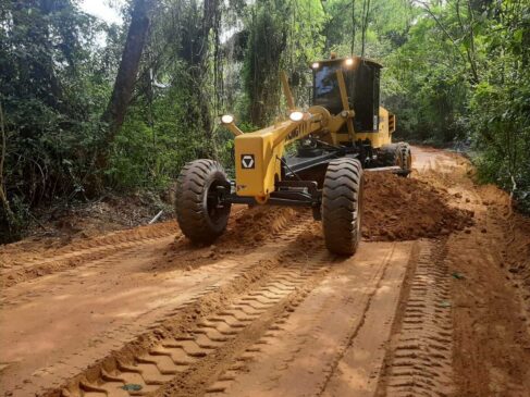 Obras na Estrada Parque