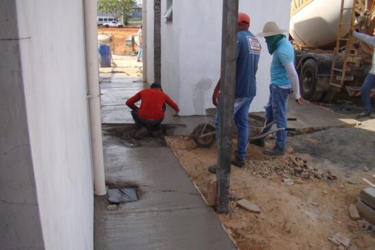 As obras do novo Pronto Socorro Municipal seguem avançando cada vez mais