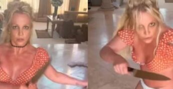 Britney Spears aparece com facas em vídeo
