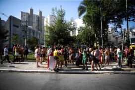 Praça Olavo Bilac, na Santa Cecília, região central