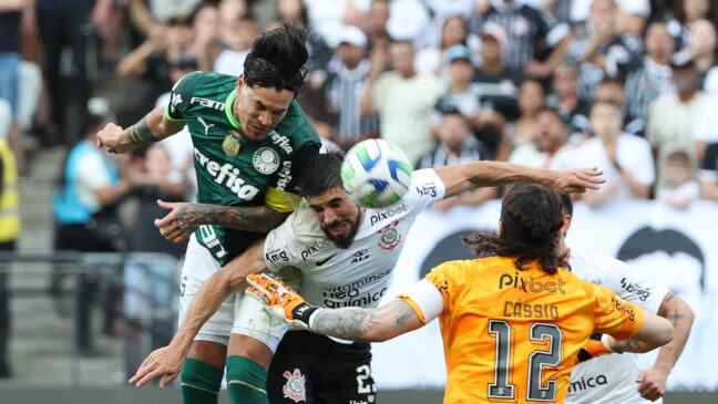 Corinthians e Palmeiras empataram o duelo na Neo Química Arena