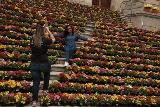 Estação mais colorida do ano será recebida em Santos com aproximadamente 8 mil flores