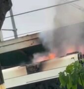Segundo informações preliminares, as chamas tiveram início por volta das 11h, quando o vagão estava na estação Barreiros