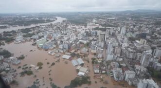 Cidades do Vale do Taquari ficaram debaixo d'água com passagem de ciclone