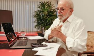 O presidente Luiz Inácio Lula da Silva conversou por telefone com o presidente de Israel, Isaac Herzog, nesta quinta-feira (12)