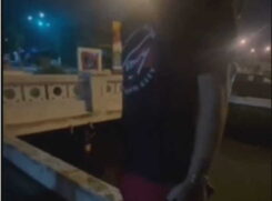 Uma mulher pulou dentro de um canal em Santos para fugir de um homem, quando saiu foi espancada pelo próprio