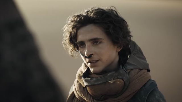 Ator Timothée Chalamet em cena de "Duna"