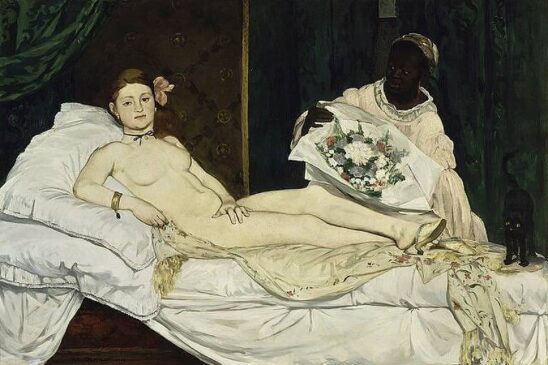 A pintura Olympia, de Édouard Manet, escandalizou o público de sua época