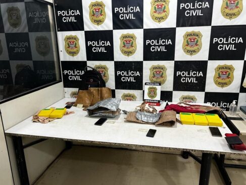 Droga apreendida no bairro do Brás, em São Paulo