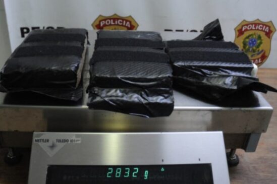 Ações da Polícia Federal resultaram na apreensão de mais de 40kg de entorpecentes