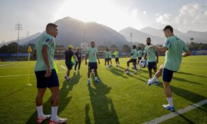 A seleção encerra a preparação para enfrentar a Colômbia na manhã da próxima quarta-feira (15).