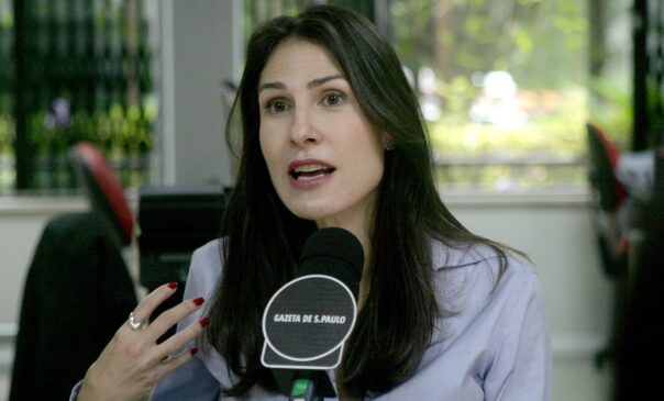Marina Helena, pré-candidata do Novo à Prefeitura de São Paulo, durante entrevista ao podcast De Olho no Poder
