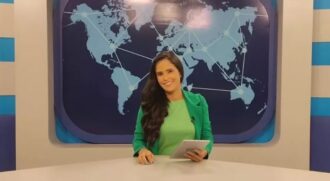 A jornalista Elaine Cristina da Silva Santos