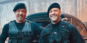 Sylvester Stallone e Jason Statham nos bastidores de 'Os Mercenários 4'