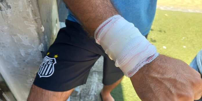 Morador foi atingido por cacos de vidro da sua janela, que foi arrebentada por vândalo