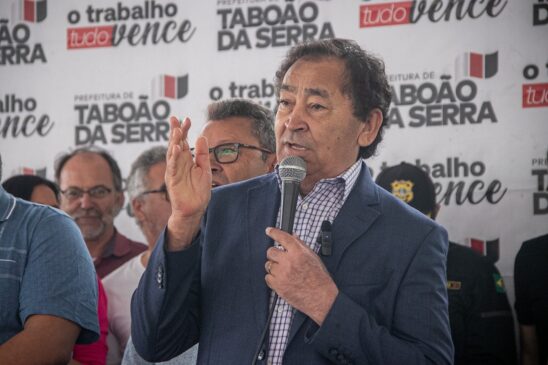 Anúncio do Desenrola Taboão foi feito por Aprígio, prefeito de Taboão da Serra