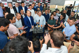 O governador Tarcísio de Freitas inaugurou nesta terça-feira (5), em Suzano, o novo Hospital Regional do Alto Tietê