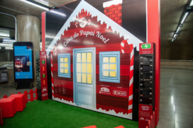 Casinha do Papai Noel já em funcionamento