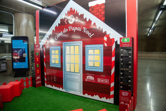 Casinha do Papai Noel já em funcionamento