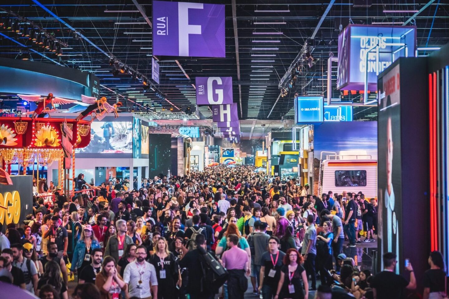 Com 90m², o estande pode ser visitado durante todos os dias do evento