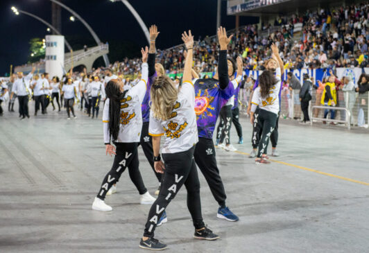 Vai-Vai, campeã do Acesso 1, em ensaio técnico para o Carnaval SP 2023