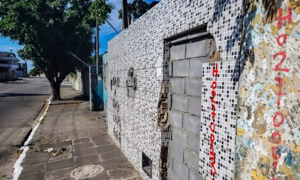 Casa interditada em Maceió