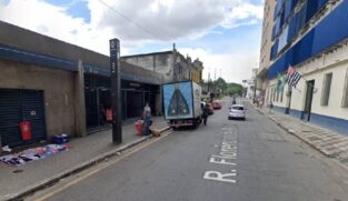 Local onde jovem foi esfaqueado e morto, no Centro de SP